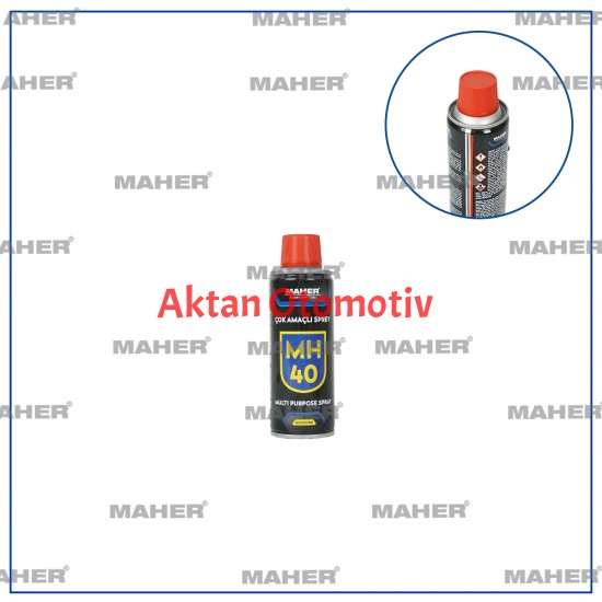 MAHER MH40 ÇOK AMAÇLI YAĞLAYICI KORUYUCU BAKIM SPREY 200 ml