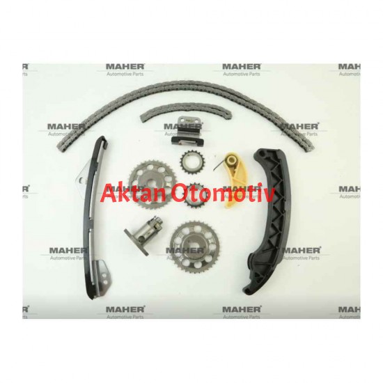 EKSANTRİK ZİNCİR SETİ COROLLA 06= / AURIS 07= 1.6 BENZİNLİ 1ZRFE (11 PARÇA)