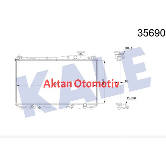 RADYATÖR SU CIVIC 01-06 A-T BRAZING