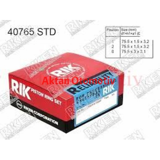 SEGMAN ACCENT  95-00 1.5 / 75.50mm / STD (GAZ NİTRİT KAPLAMA) TAKIM