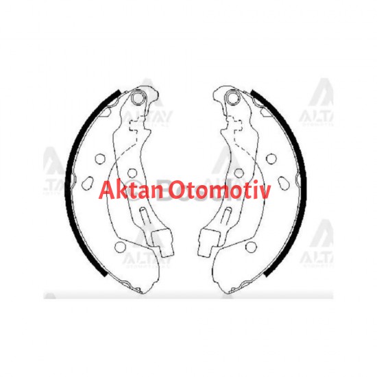 FREN BALATA CLIO III 06-12 / MICRA K12 03-10 / NOTE 07-10 LEVYELİ PABUÇ ARKA