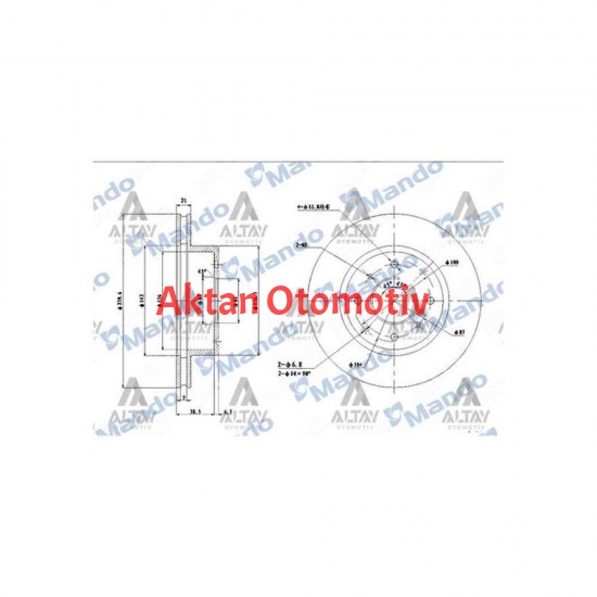 FREN DISKI CIVIC 92-95 / CIVIC 96-00 1.4 / ÖN HAVALI 1.4-1.5 240-4 (ADET)