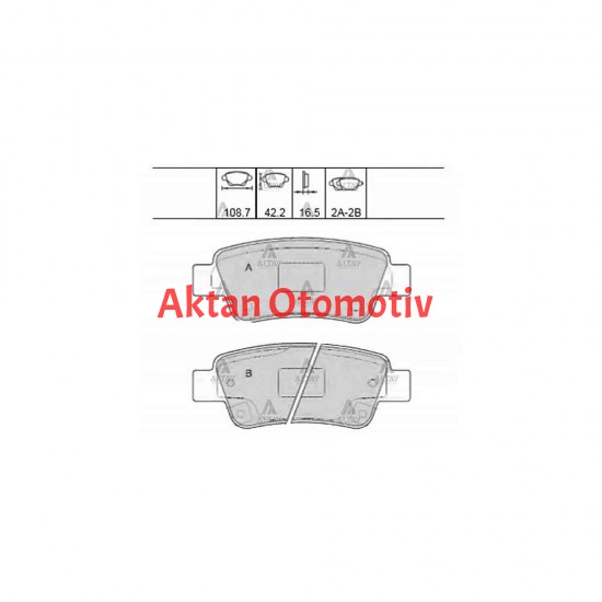 FREN BALATA CRV 07-15 BENZİNLİ / CRV 15-18 DİSK DİZEL ARKA