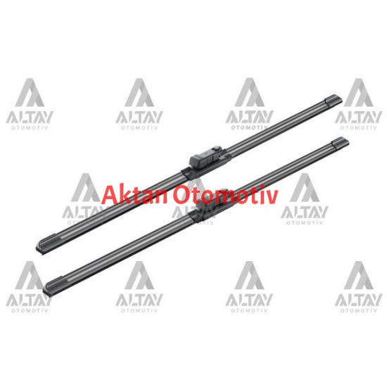 SİLECEK SÜPÜRGESİ TAKIM AMAROK 12 = / TRANSPORTER T5-T6 13= 16mm BUTON 24+24 A821S (600mm+600mm)