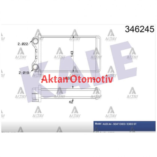RADYATÖR KALORİFER A4 00-08 BRAZING