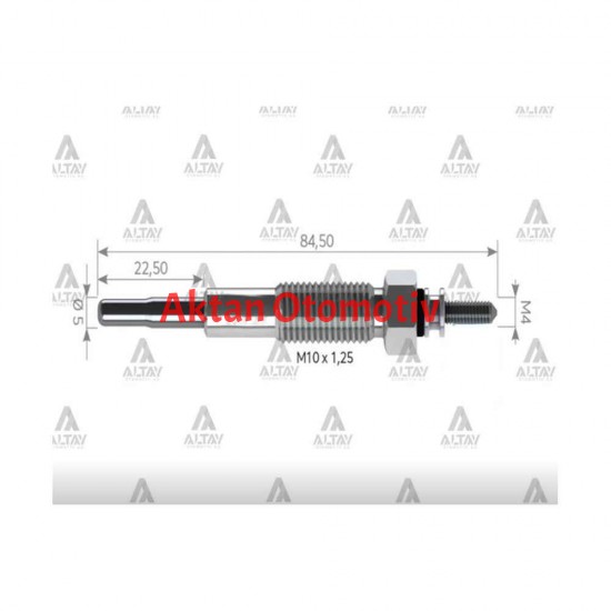 KIZDIRMA BUJİSİ (ISITMA) L-200 00-06 ŞOKLU 12V.