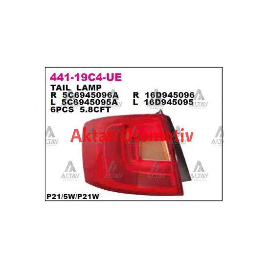 STOP LAMBASI JETTA 11-14  DIŞ SOL