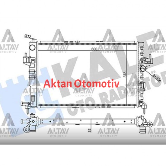 RADYATÖR SU COMBO C 01-06 / CORSA C 00-06 / 1.7 DTI M-T MEKANİK