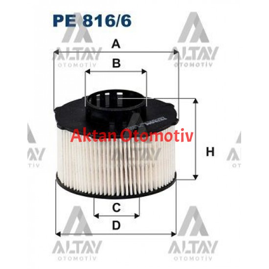 YAKIT FİLTRESİ 208 / 2008 / 3008 / 301 / 308 / 5008 / 508 / RIFTER / PROACE CITY 21= / ASTRA L 2021= / GRANDLAND X / CROSSLAND X / COMBO E DV5R-D15DT-D15DTH 1.5 HDİ