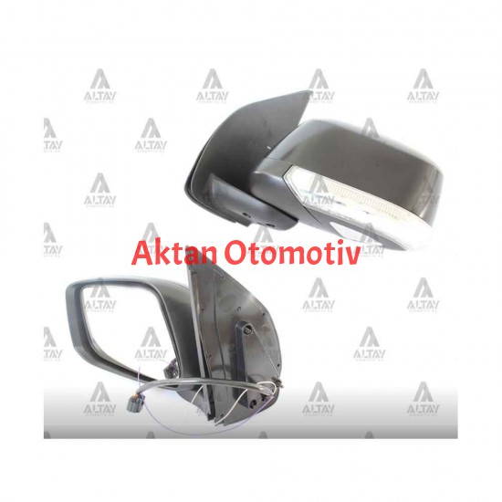 AYNA DIŞ DİKİZ PICKUP 08= NAVARA ELEKTRİKLİ ISITMALI SİNYALLİ OTOMATİK KATLANIR SİYAH SOL