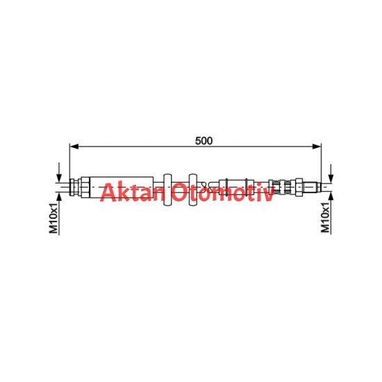 HORTUM FREN ON 500mm FIAT DUCATO 2.0-2.3-2.8 JTD