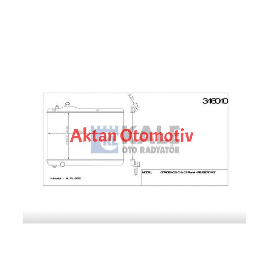 RADYATÖR SU GRAND VITARA 05-15 1.9 DDIS M-T BRAZING