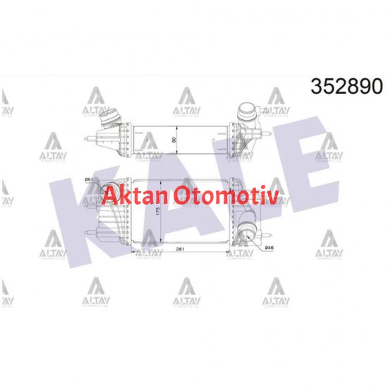 TURBO RADYATÖRÜ (INTERCOOLER) JUKE 1.5 DCI 10=