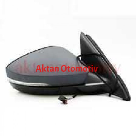 AYNA DIŞ DİKİZ OCTAVIA 13= ELEKTRİKLİ, ISITMALI, ASTARLI, KATLANIR, YAN-ALT LAMBALI SAĞ