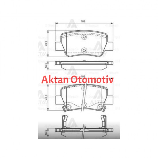 FREN BALATA AVENSIS 09-18 DİSK ARKA