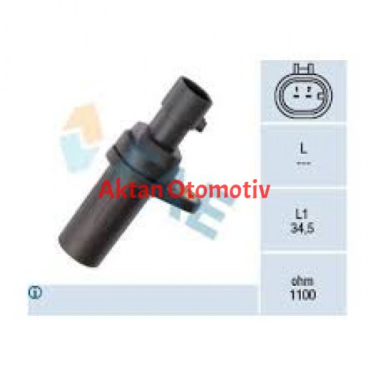 SENSÖR KRANK DEVİR PALIO / DOBLO / G.PUNTO / PANDA 96 1.4 SİYAH 2 FİŞLİ