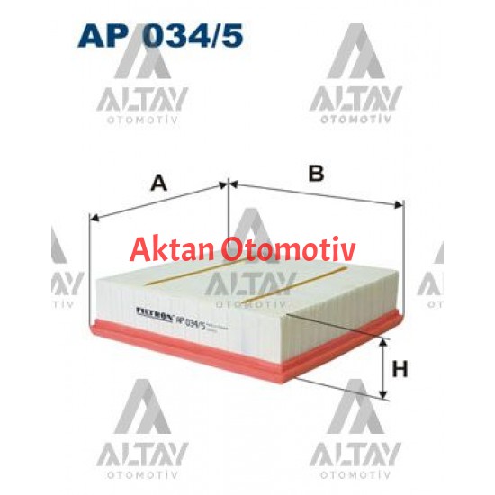 HAVA FİLTRESİ W176 / 246 / 117 SERİ A-B 12= OM 651-607