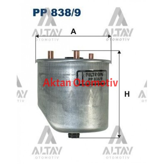 YAKIT FİLTRESİ (MAZOT) FOCUS / COURIER 11= 1.5-1.6 TDCI / S40 / V50 / S60 / S80 / V60 / V40 / XC40 11-15 D4162T