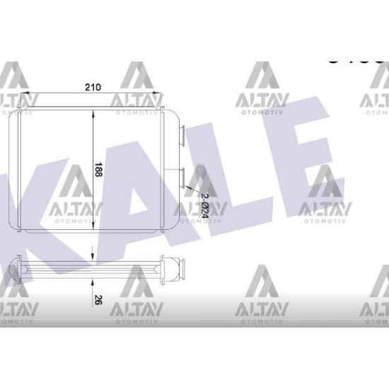 RADYATÖR KALORİFER ASTRA F / ASTRA G / ASTRAH 04-14 1.4-1.6-1.8-2.0 16V 1.7 CDTI- 2.2 DTI