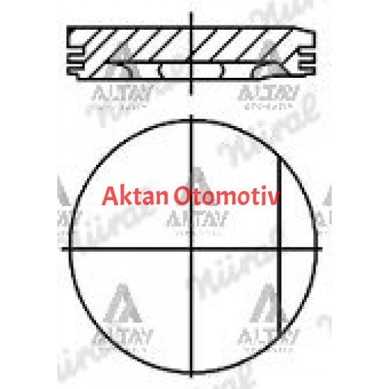 PİSTON SEGMANLI PASSAT / A4 / A6 / GOLF4 97-04 1.8 ADR-APT-AGN STD