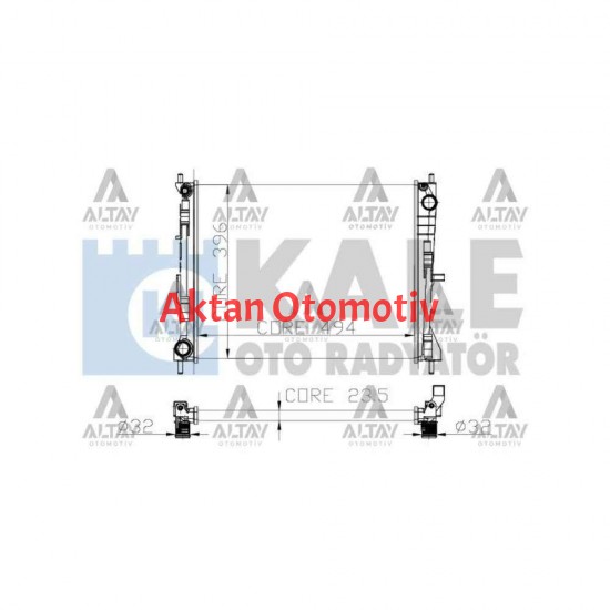 RADYATÖR SU CLIO III 05-12 / MICRA 03-10 / NOTE 06-12 / MODUS 04= /  CLIO GRANDTOUR 05-13 / 1.5 DCI A-T/ M-T MEKANİK