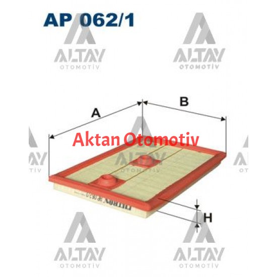 HAVA FİLTRESİ POLO / GOLF7 / PASSAT / A3 / LEON / TIGUAN 13= CJZA-CJZB-CYVA-CYVB-CPVA 1.2 TSI-1.4 TSI (DELİKLİ)