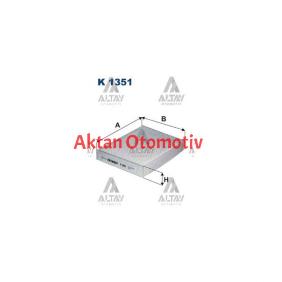 POLEN FİLTRESİ TRAFIC III 14= / VIVARO 14= / SCENIC III 09= KARBONSUZ