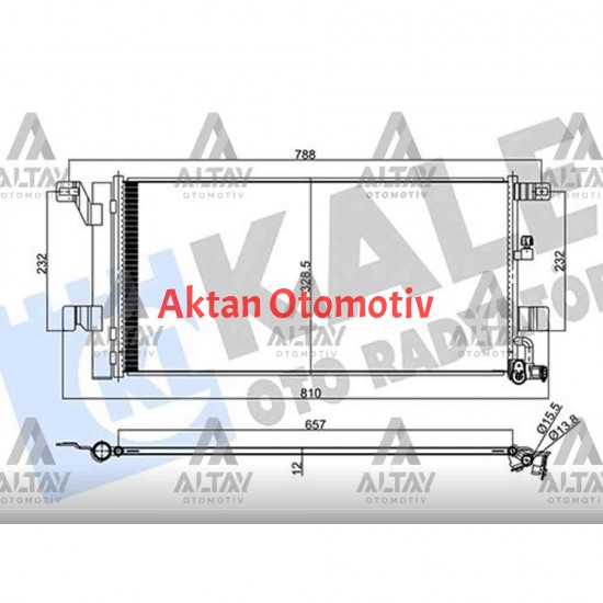 RADYATÖR KLİMA A4 / A5 / A6 / A7 15=