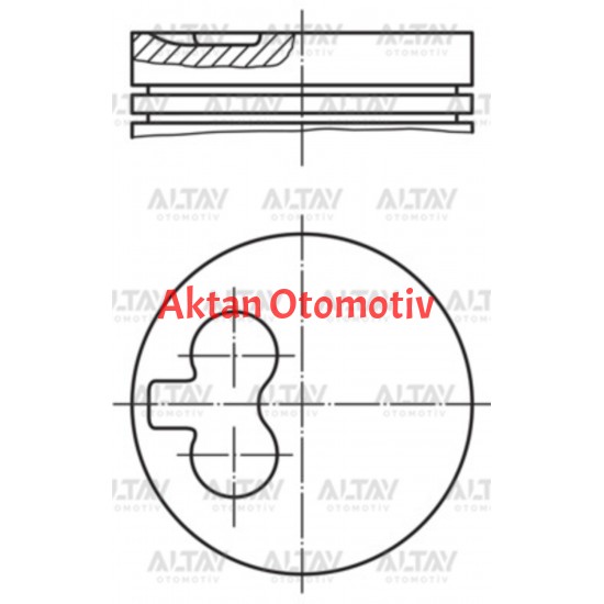 PİSTON SEGMANLI PARTNER 1.9D DW8 STD 82.2mm