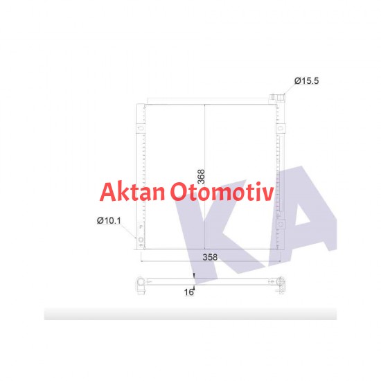 RADYATÖR KLİMA CIVIC 96-01 / ROVER / HRV