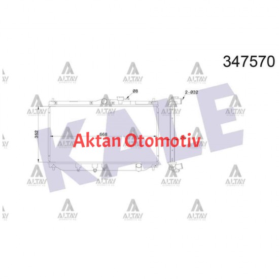 RADYATÖR SU ACCORD 90-93 / ROVER 26mm M-T BRAZING