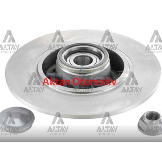 FREN DİSKİ MEGANE III 08-15 / CLIO IV / SCENIC III 09= ARKA DÜZ ABSLİ PORYALI RULMANLI 260-5