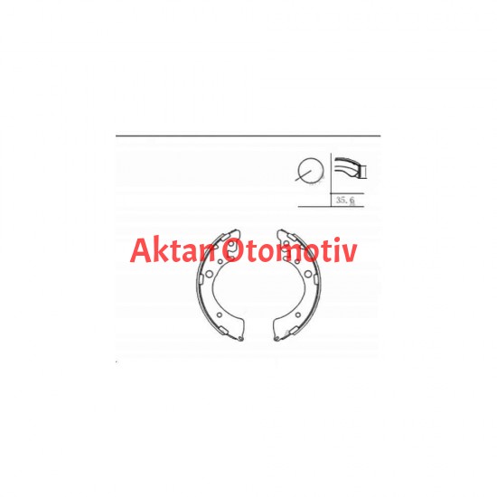 FREN BALATA CIVIC  92-95 / CIVIC 01-06 / HRV PABUÇ ARKA