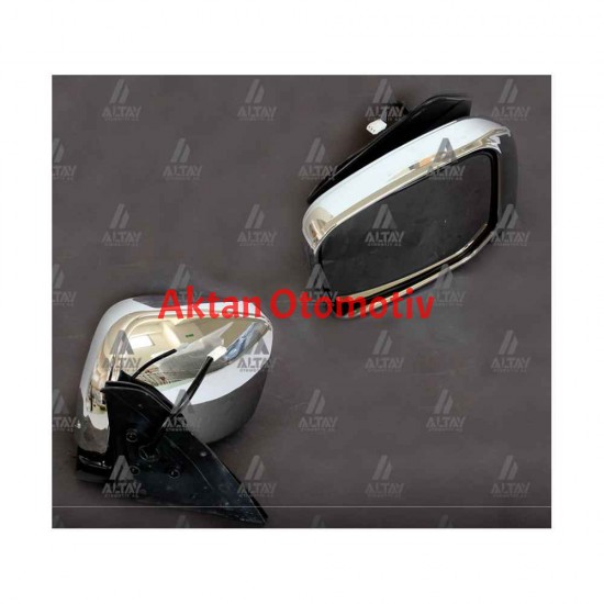 AYNA DIŞ DİKİZ L-200 02-05 ELEKTRİKLİ KROM 3 FİŞLİ SOL