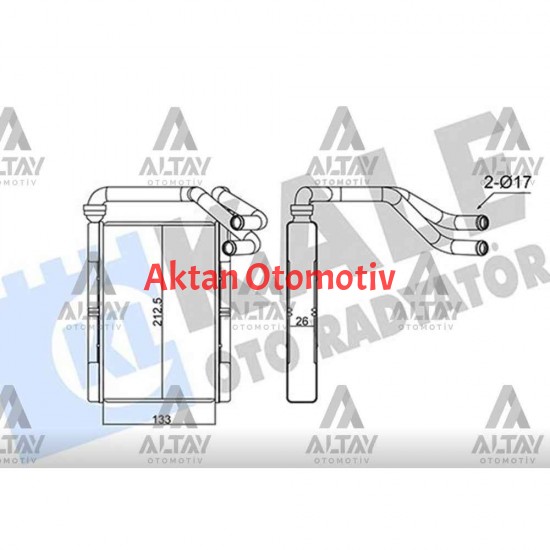 RADYATÖR KALORİFER YARIS 99-05 / VERSO BRAZING