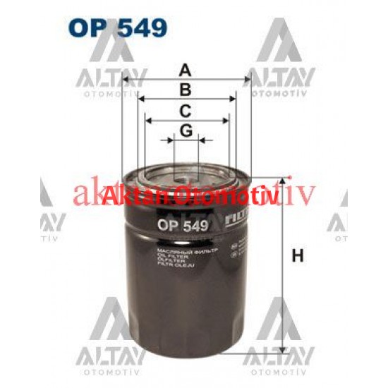 YAĞ FİLTRESİ HILUX-HIACE  84-97 / B2500  99-06 / RANGER  99-06 2.5TDI