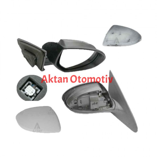 AYNA DIŞ DİKİZ MAZDA 3 09-13 ELEKTRİKLİ ISITMALI OTOMATİK KATLANIR SİNYALSİZ SAĞ