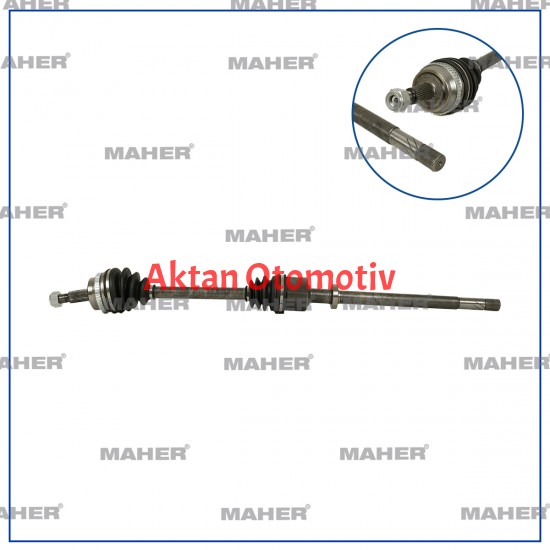 AKS KOMPLE ÖN MASTER II 03-10 / MOVANO A 03-10 / SAĞ 2.5DCI ABSLİ 51 DİŞ 1116mm
