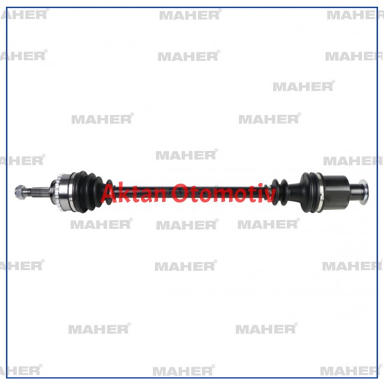 AKS KOMPLE ÖN CLIO II  98-05 / SAĞ 1.4 16V ABSLİ 26 DİŞ A-T 739mm