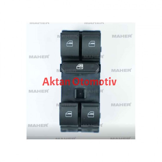 DÜĞME CAM AÇMA OCTAVIA / FABIA / ROMSTER / SUPERB 04-15 (DÖRTLU)