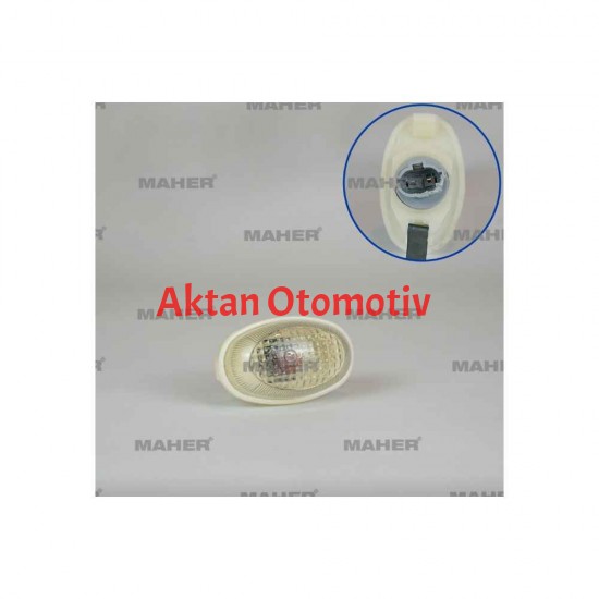 SİNYAL LAMBASI ÇAMURLUK ACCENT 00-02 / STAREX 02-08 BEYAZ