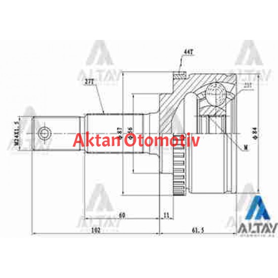 AKS KAFASI DIŞ PRIMERA 03-07 / ABSLİ 27X56X23