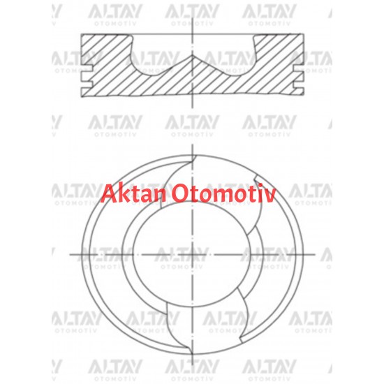 PİSTON SEGMANLI (3-4-5 SİLİNDİR) T5 / TOUAREG 04-10 2.5TDI AXD-AXE-BAC STD