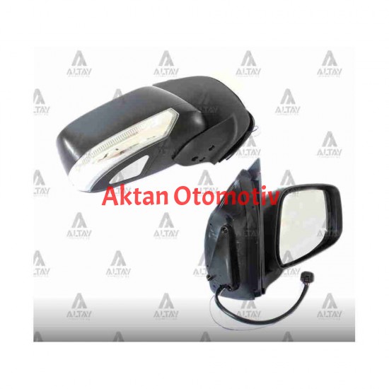 AYNA DIŞ DİKİZ PICKUP 08= NAVARA ELEKTRİKLİ ISITMALI SİNYALLİ OTOMATİK KATLANIR SİYAH SAĞ