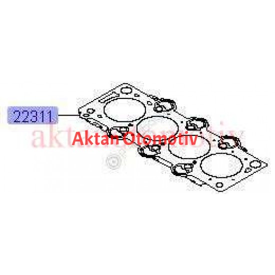 SİLİNDİR KAPAK CONTASI I-20 15-18 1.4cc DİZEL D4FC 1.05mm