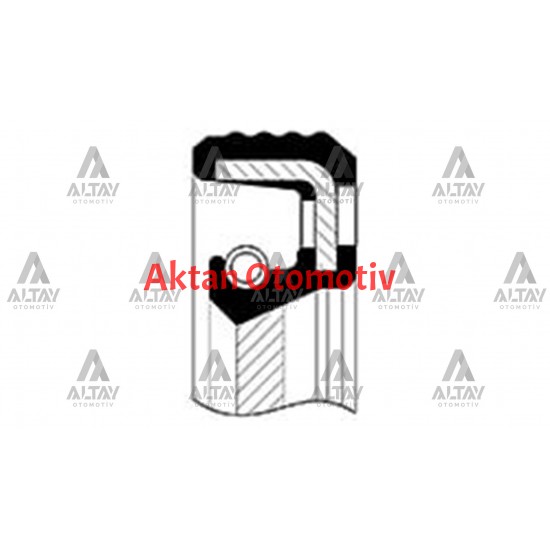 KEÇE KRANK MEGANE II 1.5DCI ÖN (35x47x6)