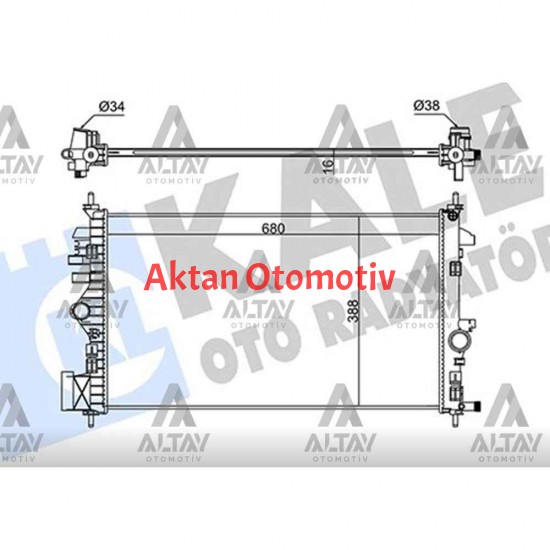 RADYATÖR SU INSIGNIA A  A16XER-A16LET M-T BRAZING