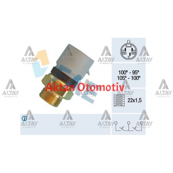 MÜŞÜR FAN VECTRA B / VECTRA C 95-105 °C 3 FISLI YUVARLAK