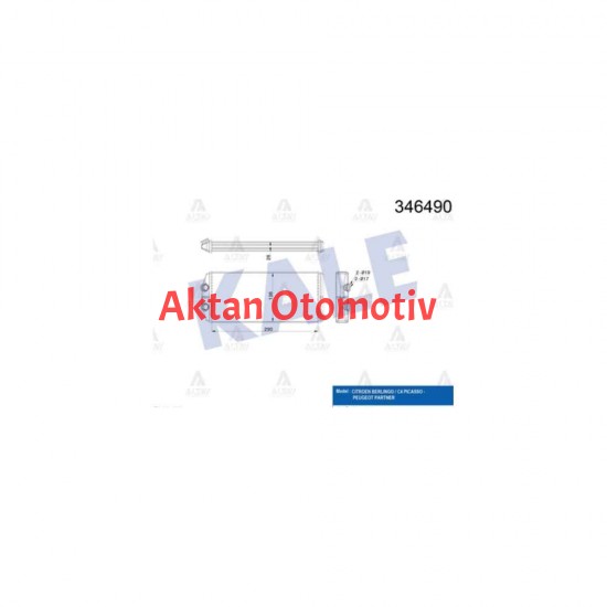 RADYATÖR KALORİFER BERLINGO 08= / PARTNER 08= / C4 04-09 BRAZING