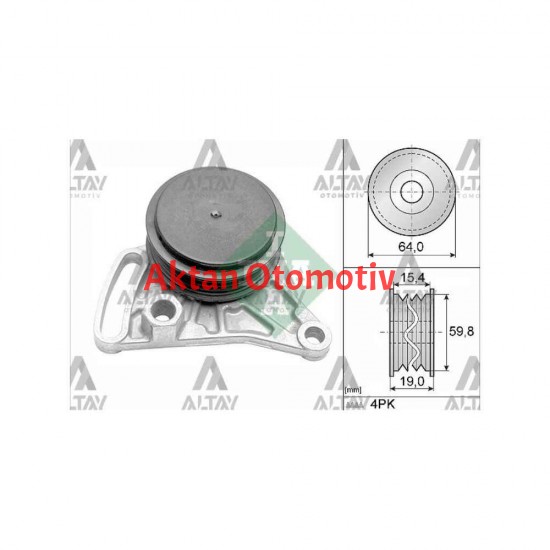 RULMAN V KAYIŞ GERGİ PASSAT / A4 / A6 97-04 ADP-AEB-ADR-AWT-AFN-AVG-AVF 1.6-1.8-1.9 TDİ KÜTÜKLÜ